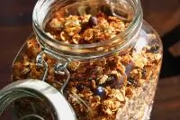 Домашние мюсли с орехами и какао