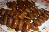 Куриные сердечки под пикантным соусом