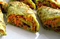 Кабачковые блинчики с начинкой