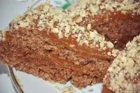 Шоколадно-ореховый торт для худеющих