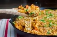 Сырная паста, запеченная в духовке с чесноком