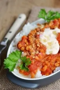 Красная чечевица с чили