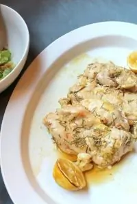 Курица, запеченная с чесноком