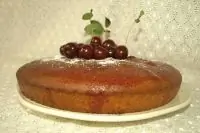 Пирог с вишневым сиропом