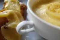 Лимонный заварной крем-десерт без муки (Курд)