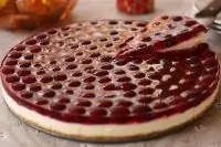 Вишневый торт без выпечки (Чизкейк)