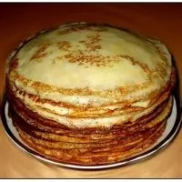 Тонкие блинчики без яиц