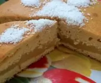 Апельсиновый пирог с кремом