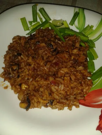 Пряный рис с мидиями