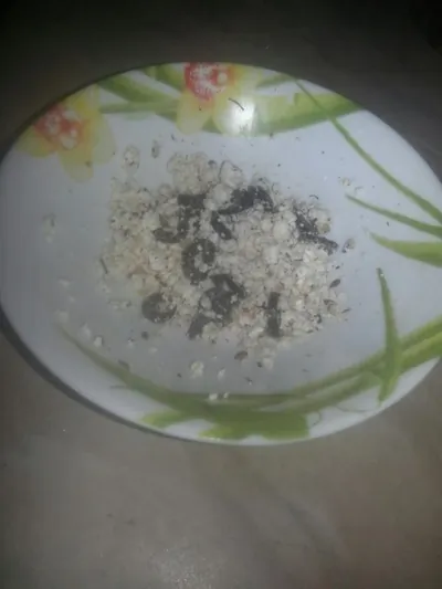 Салат из творога с маслинами и мятой