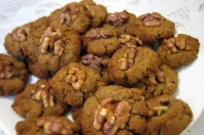 Шоколадное гречневое печенье