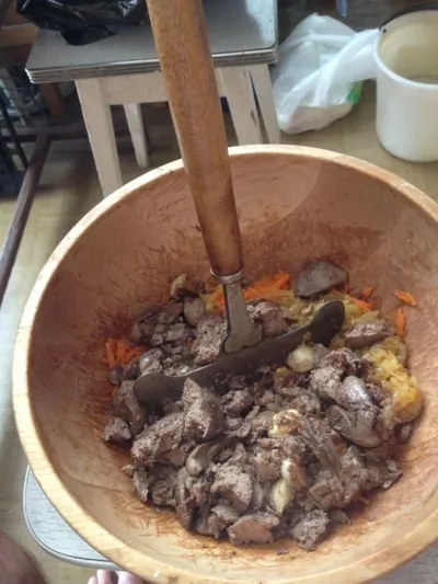 Паштет из говяжьей печени и легкого