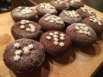 Маффины шоколадные с крошкой