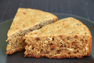 Кекс с инжиром и овсяными хлопьями