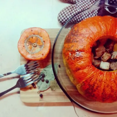 Мясо в тыкве