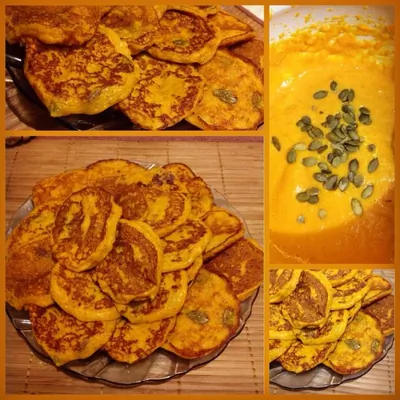 Тыквенные оладьи с отрубями и семечками