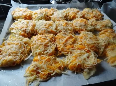 Драники из картофеля и тыквы в духовке