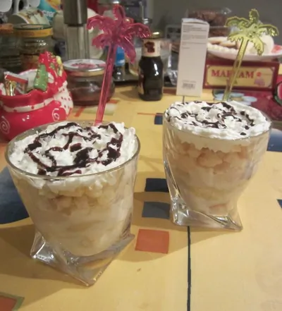 Английский трайфл с бананами и кокосовым молоком