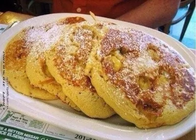 Овсяные оладьи с бананами