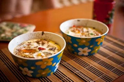 Яичница с заправками