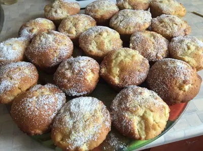 Яблочные кексы