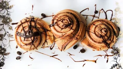 Синнабоны с корицей и шоколадом