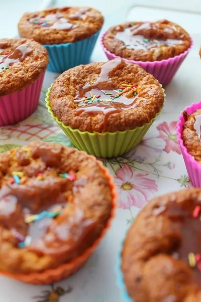 Морковные маффины с ягодами годжи