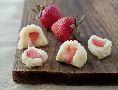 Трюфели из йогурта и белого шоколада