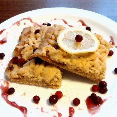 Тертый пирог с лимонной цедрой