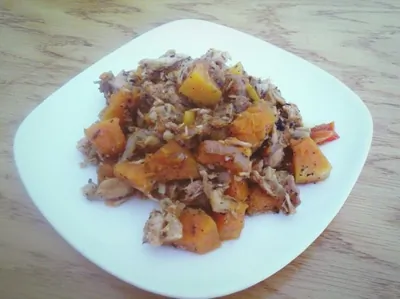 Тыква с индейкой