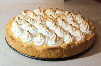 Французкий лимонный тарт с меренгой