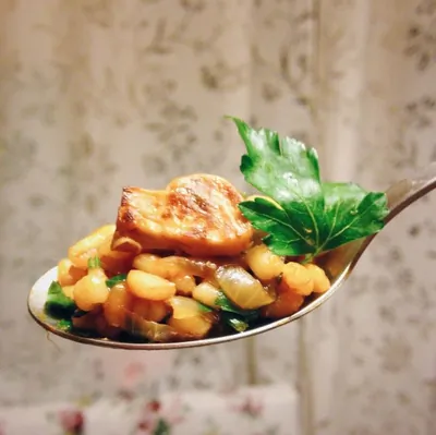 Ризотто «суровое» из перловки с грибами