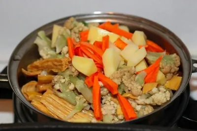 Овощи в сливочном соусе