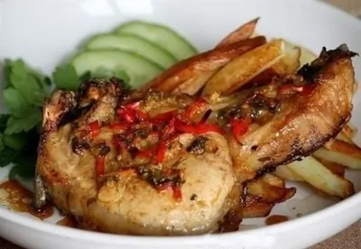 Свиная корейка в имбирном маринаде