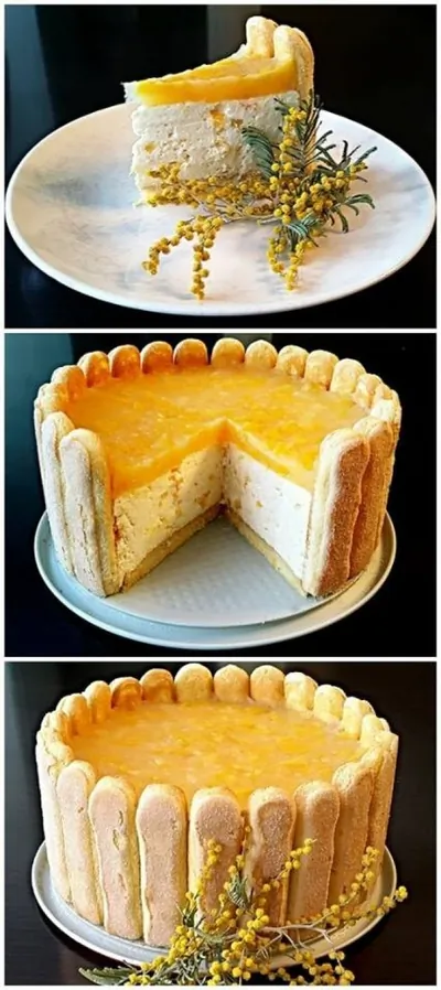 Торт «Манговые облака»