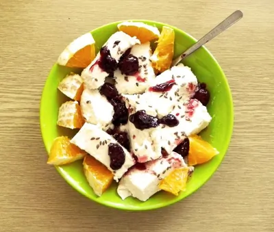 Творожное желе с корицей