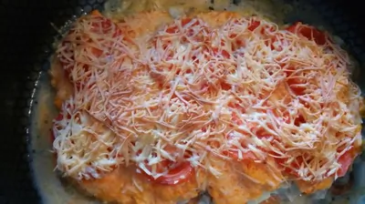 Филе горбуши, запеченное с овощами