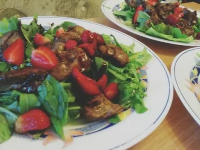 Куриная печень по анжуйски