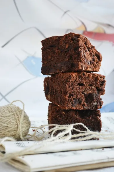 Брауни из чёрной фасоли с кайенским перцем