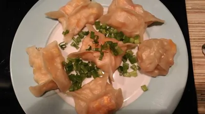 Постные манты с тыквой