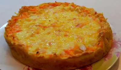 Запеканка с морковью и курицей