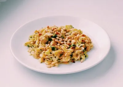 Орзотто с брокколи