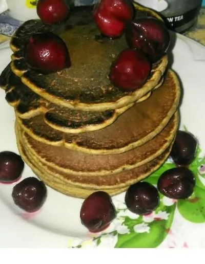 Овсяные панкейки с какао