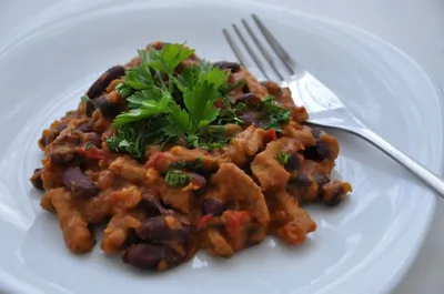 Свинина с фасолью