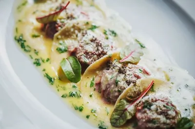 Равиоли со свеклой