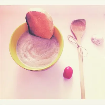 Суп-пюре из шампиньонов со сметаной