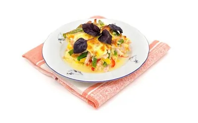 Фриттата с ветчиной и сладким перцем