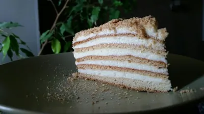 Медовик с заварным кремом по бабушкиному рецепту