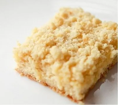 Песочный пирог с творожной начинкой