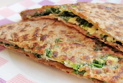 Лепешка со шпинатом/Диетическое хачапури